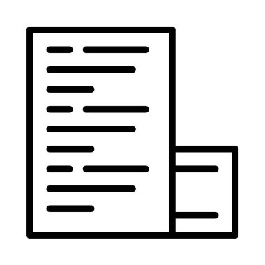 belge web simgesi, vektör illüstrasyonu 