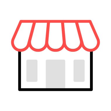 Dükkanı web simge vektör çizim 