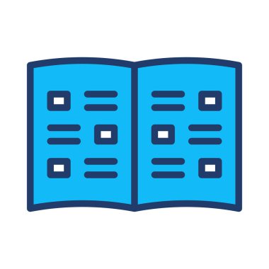 kitap düz simgesi, vektör illüstrasyonu 