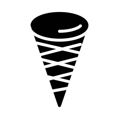 dondurma ikonu vektör illüstrasyonu