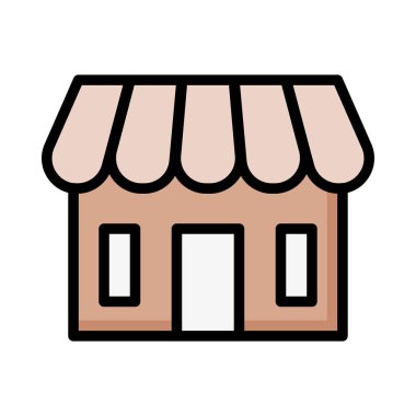Dükkanı web simge vektör çizim 