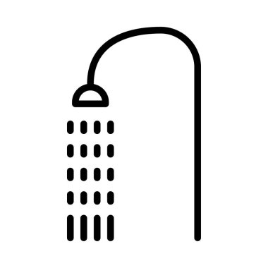 Duş web simgesi, vektör çizim 
