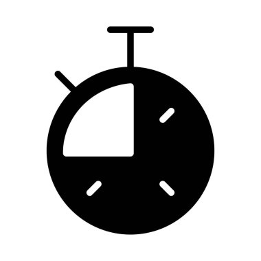 kronometre simgesi, vektör illüstrasyonu 
