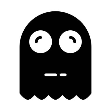 hayalet web simgesi, vektör çizim 