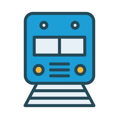 tren simgesi vektör illüstrasyonu 