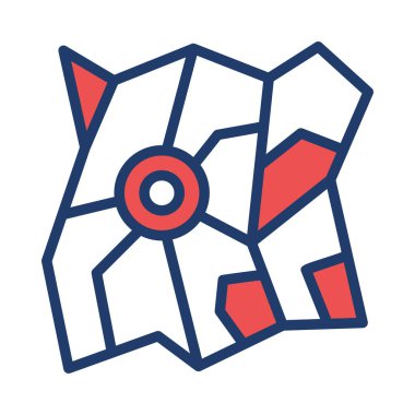 işaretleyici simgesi vektör illüstrasyonu 