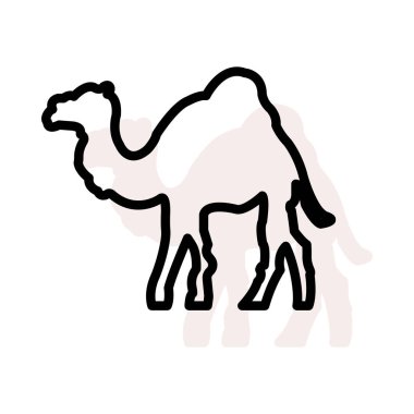 deve web simgesi, vektör çizim 