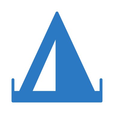 kamp web simgesi, vektör çizim 