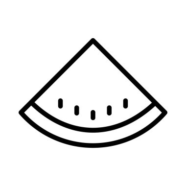 Karpuz simgesi vektör illüstrasyonu