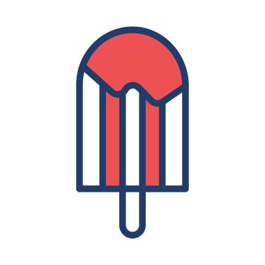 dondurma ikonu vektör illüstrasyonu