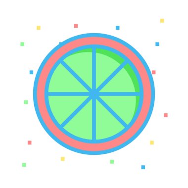 Limon web simgesi, vektör çizim 