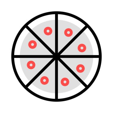 Pizza web simge vektör çizim 
