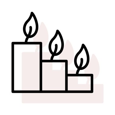 Mumlar web simgesi vektör illüstrasyonu 