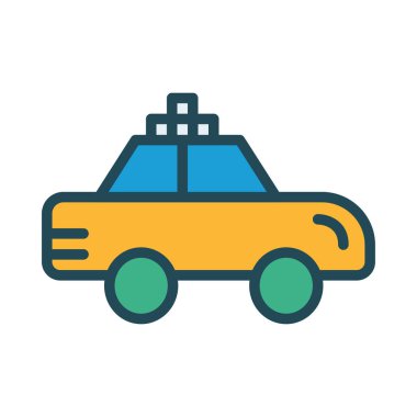 araba beyaz arka planda, vektör çizim 