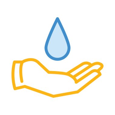 El ve açılan web simgesi, vektör çizim 