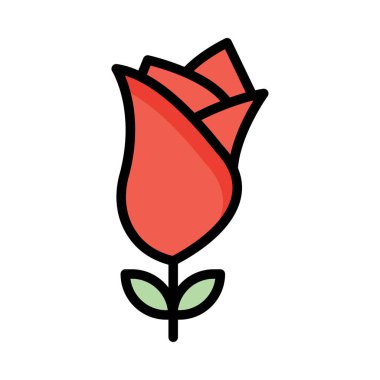 çiçek web simgesi, vektör illüstrasyonu 