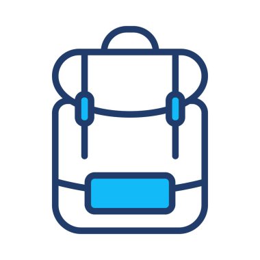 Web simgesi, vektör çizim sırt çantası 