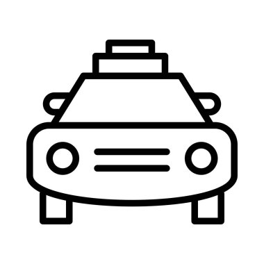 araba beyaz arka planda, vektör çizim 