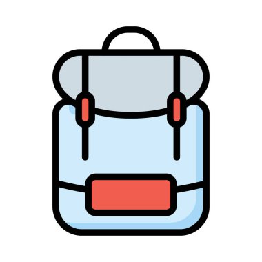 çanta web simgesi vektör illüstrasyonu  