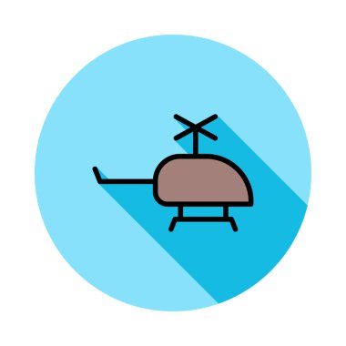 Helikopter web simge vektör çizim 