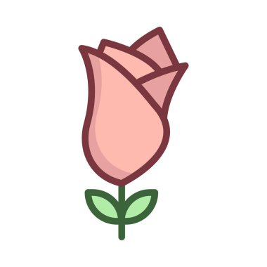 çiçek web simgesi, vektör illüstrasyonu 