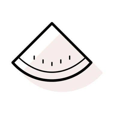 Karpuz simgesi vektör illüstrasyonu