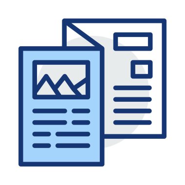 belge web simgesi, vektör illüstrasyonu 