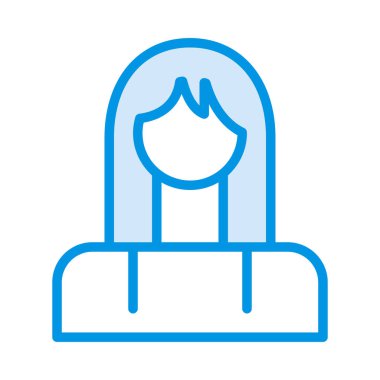 kadın avatar web simgesi 