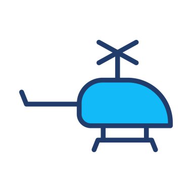 Helikopter web simge vektör çizim 