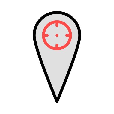 işaretleyici simgesi vektör illüstrasyonu 