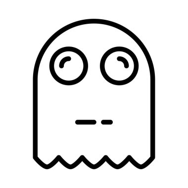 hayalet web simgesi, vektör çizim 