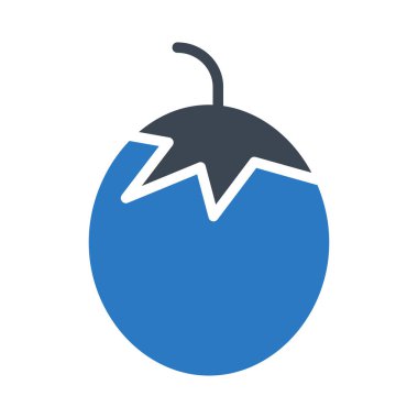 Patlıcan web simge vektör çizim  