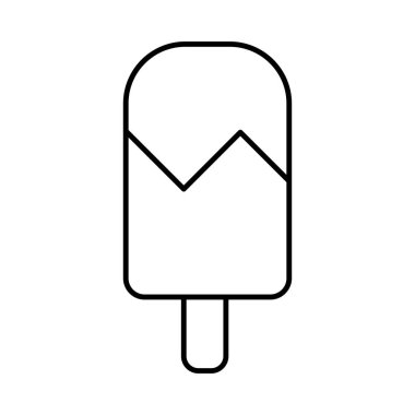 dondurma ikonu vektör illüstrasyonu