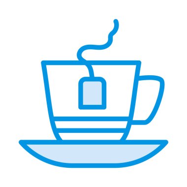 çay web simgesi, vektör illüstrasyonu 