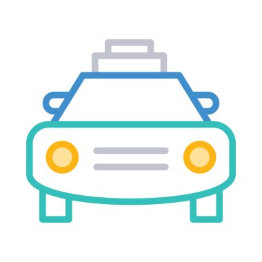 araba beyaz arka planda, vektör çizim 