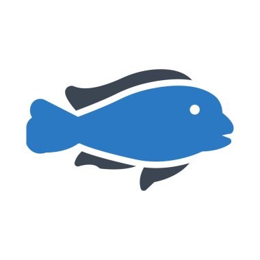 balığı web simge vektör çizim 