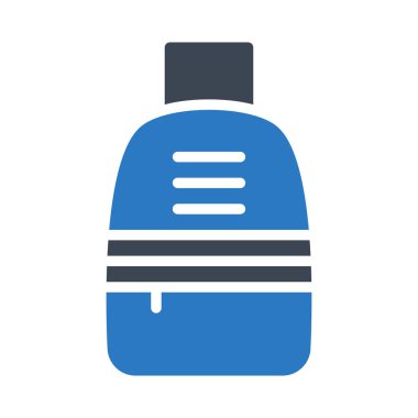 şişe ağ simgesi, vektör illüstrasyonu 