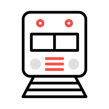 tren simgesi vektör illüstrasyonu 