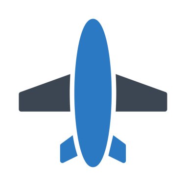  izole, uçak vektör çizim