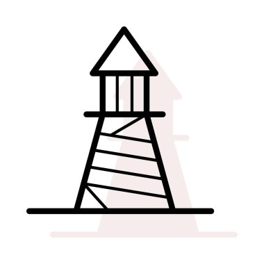 kule ağ simgesi, vektör illüstrasyonu 