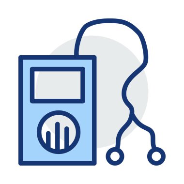 Player web simgesi, vektör çizim 