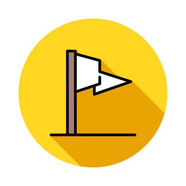 bayrak web simgesi, vektör illüstrasyonu 