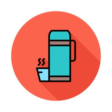 çay web simgesi, vektör illüstrasyonu 