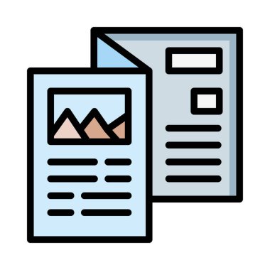 belge web simgesi, vektör illüstrasyonu 