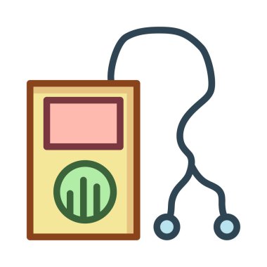 Player web simgesi, vektör çizim 