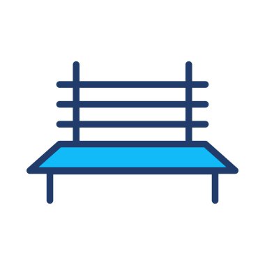 Tezgah web simgesi, vektör çizim