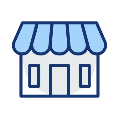 Dükkanı web simge vektör çizim 