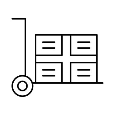 paket web simgesi vektör illüstrasyonu 