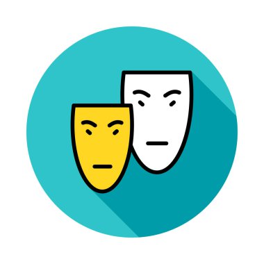 Maskeleri simge vektör çizim 