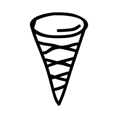 dondurma ikonu vektör illüstrasyonu